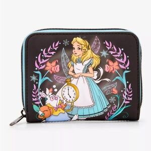 Disney Alice in Wonderland Themed Zip Wallet